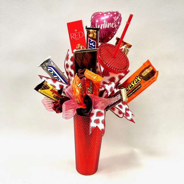 Cupid's Cold Brew Candy Bouquet