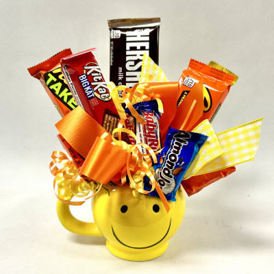 Smile Mug Candy Bouquet