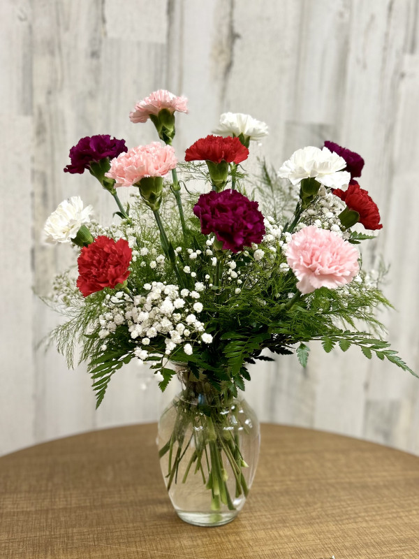 One Dozen Carnations